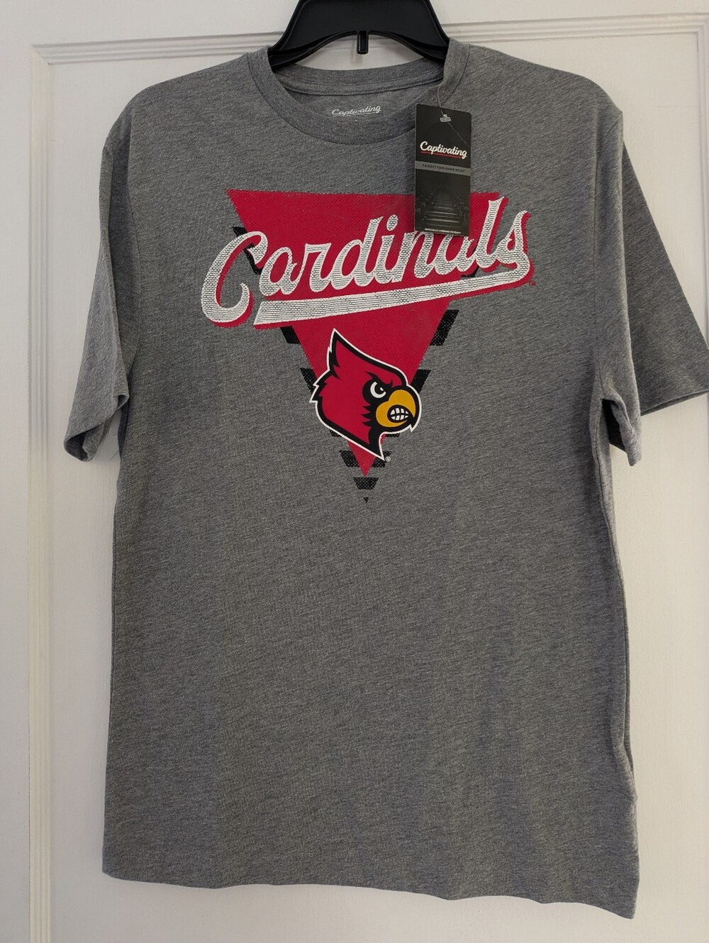 Louisville Cardinals Grey Tshirt Size Small NWT